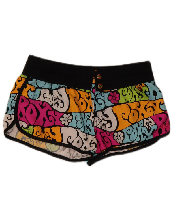 Hot Pants Feminino Roxy US 7 Médio W28 Poliéster Floral Multicolorido