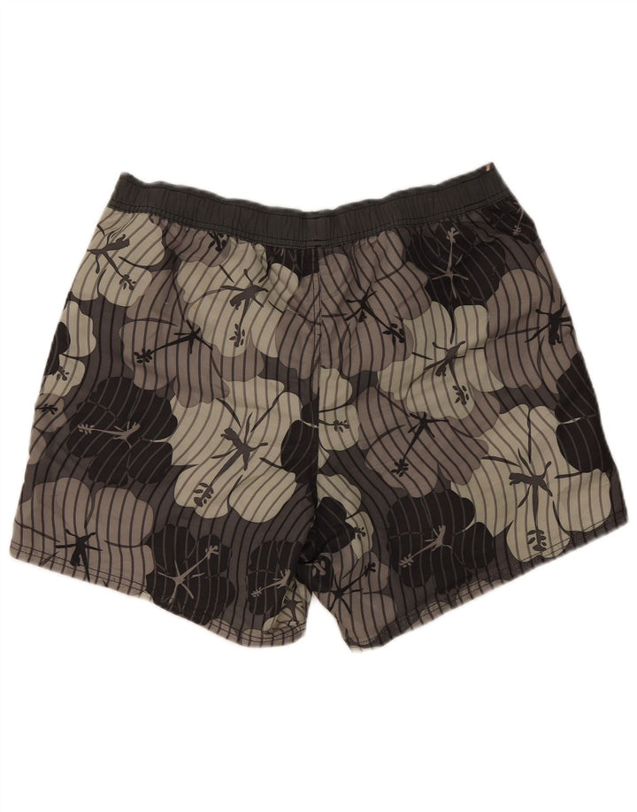 Shorts de natação masculino Puma grande cinza floral