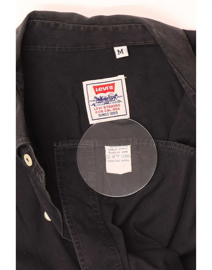 Camisa masculina Levi's média preta algodão