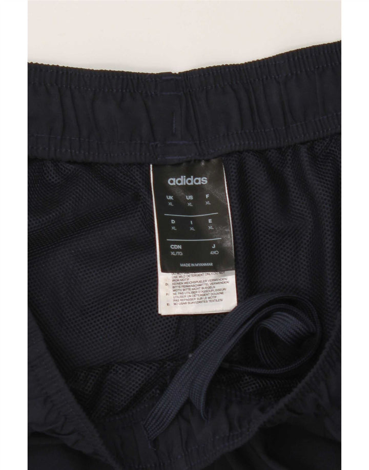 Shorts esportivos masculinos Adidas XL azul marinho poliéster