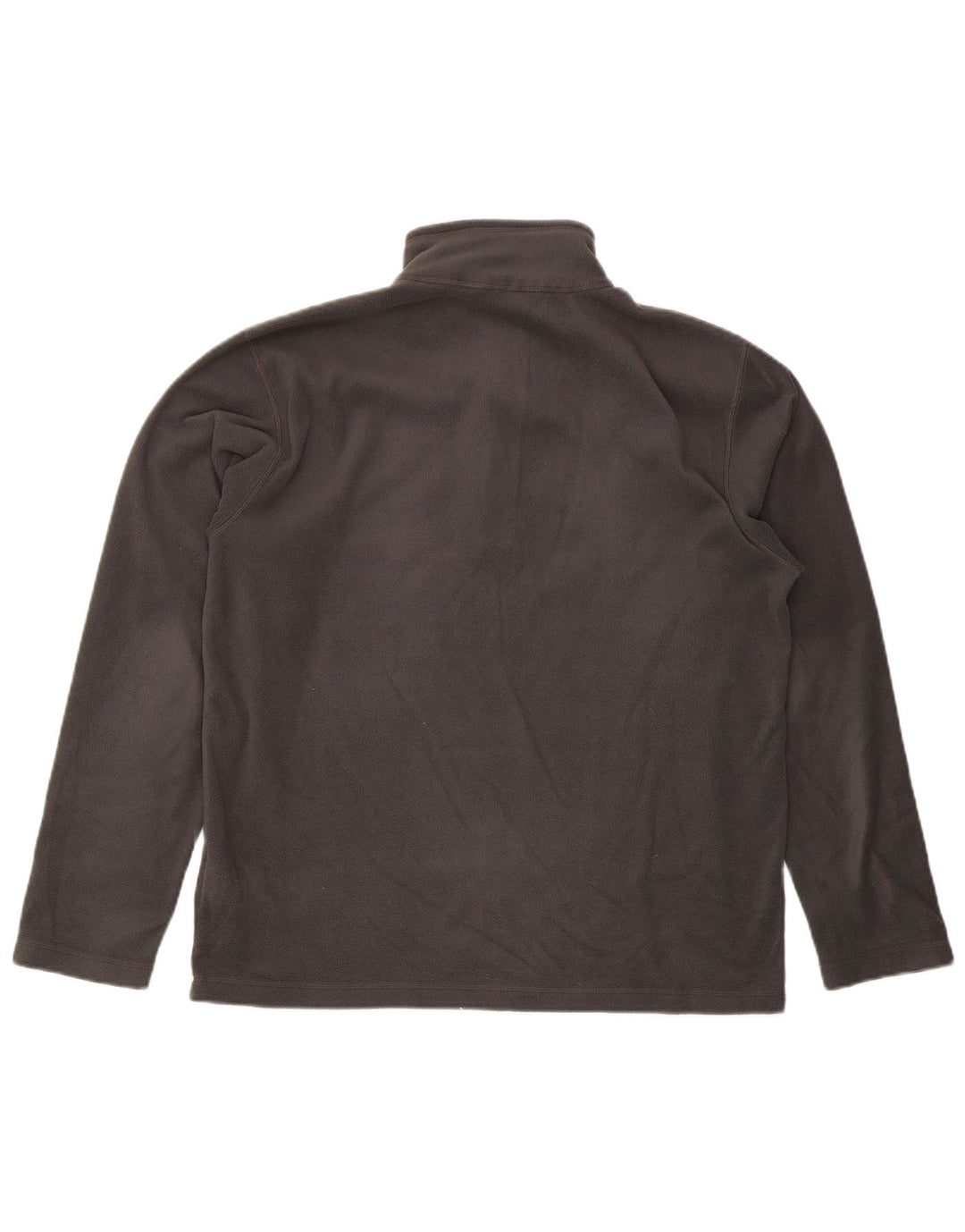 Suéter de lã masculino The North Face com zíper e gola grande poliéster cinza