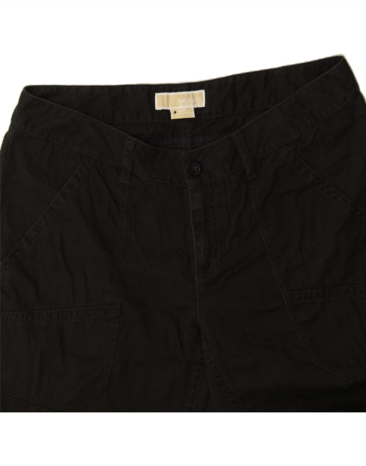 MICHAEL KORS Womens Straight Trousers US 12  Large W32 L28 Black Cotton Vintage Michael Kors and Second-Hand Michael Kors from Messina Hembry 