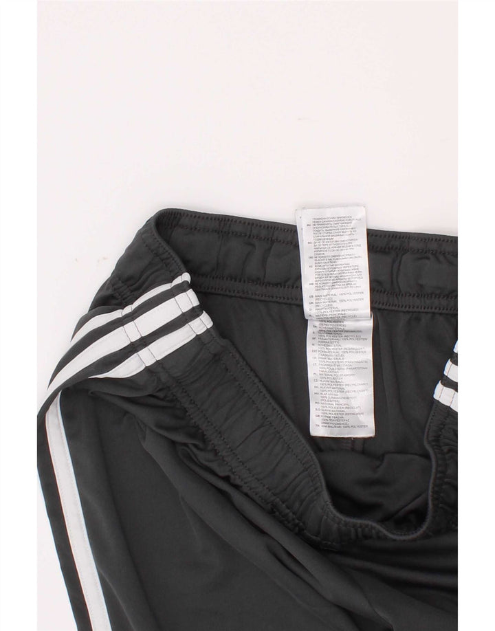 Shorts esportivos masculinos Adidas 13-14 anos cinza colorblock poliéster