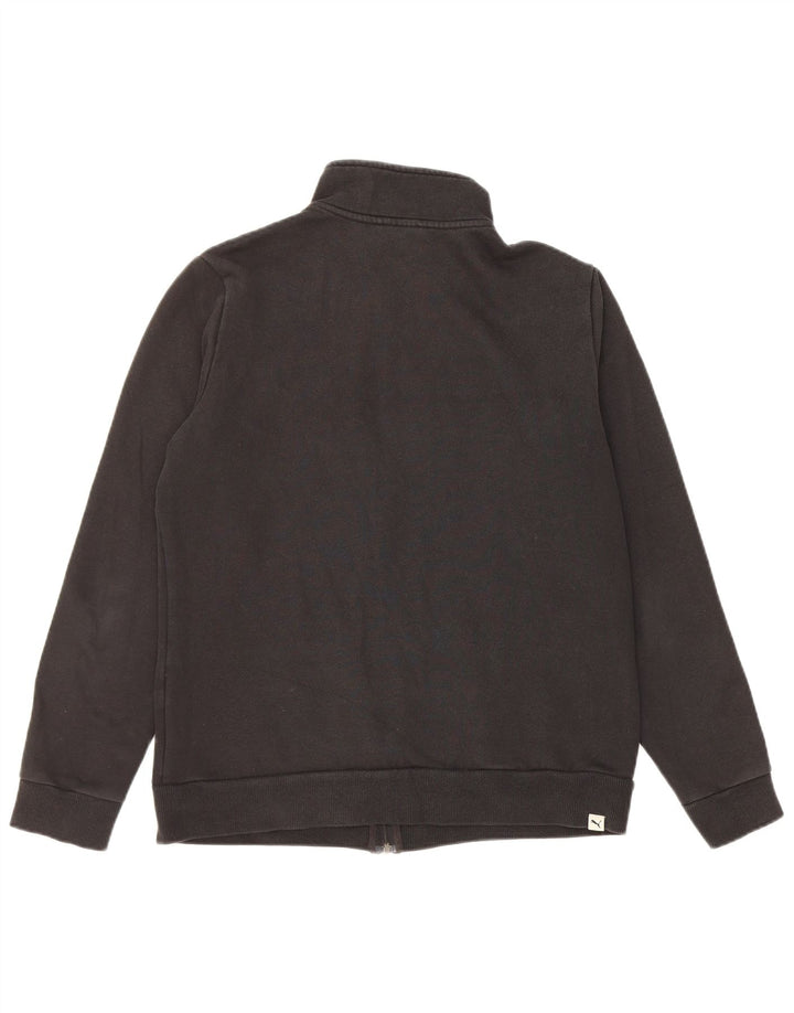 Puma Womens Tracksuit Top Jacket UK 14 Grande Algodão Preto