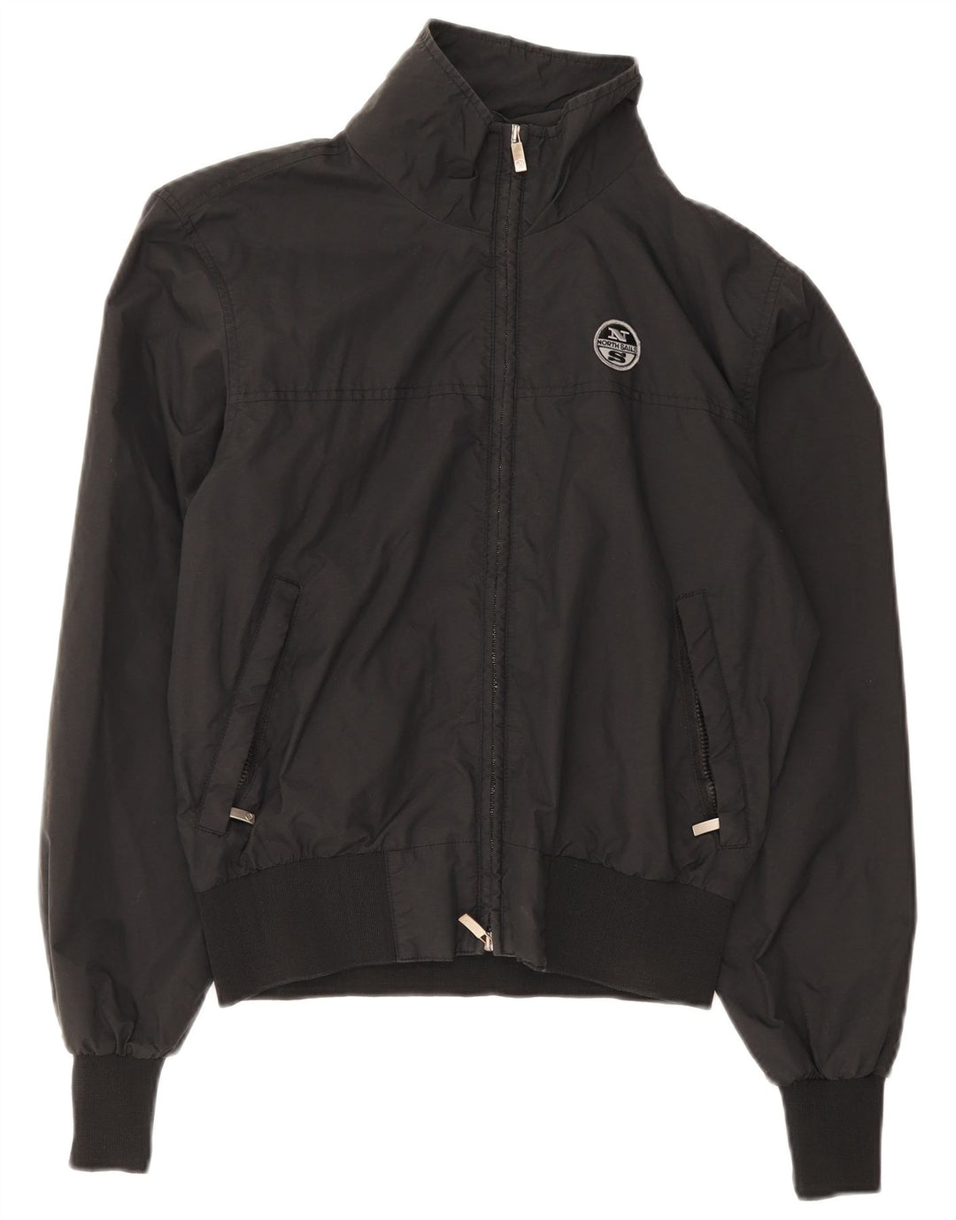 Jaqueta de chuva masculina North Sails UK 36 pequena poliamida preta