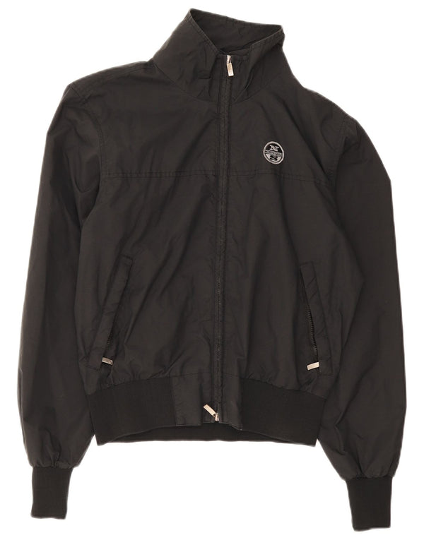 Jaqueta de chuva masculina North Sails UK 36 pequena poliamida preta