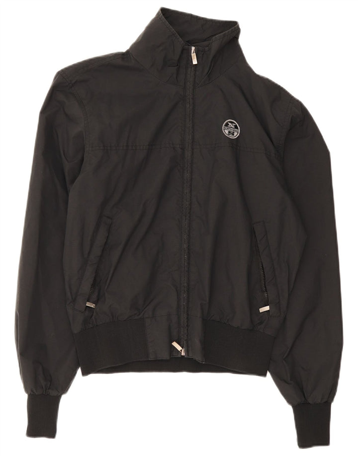 Jaqueta de chuva masculina North Sails UK 36 pequena poliamida preta