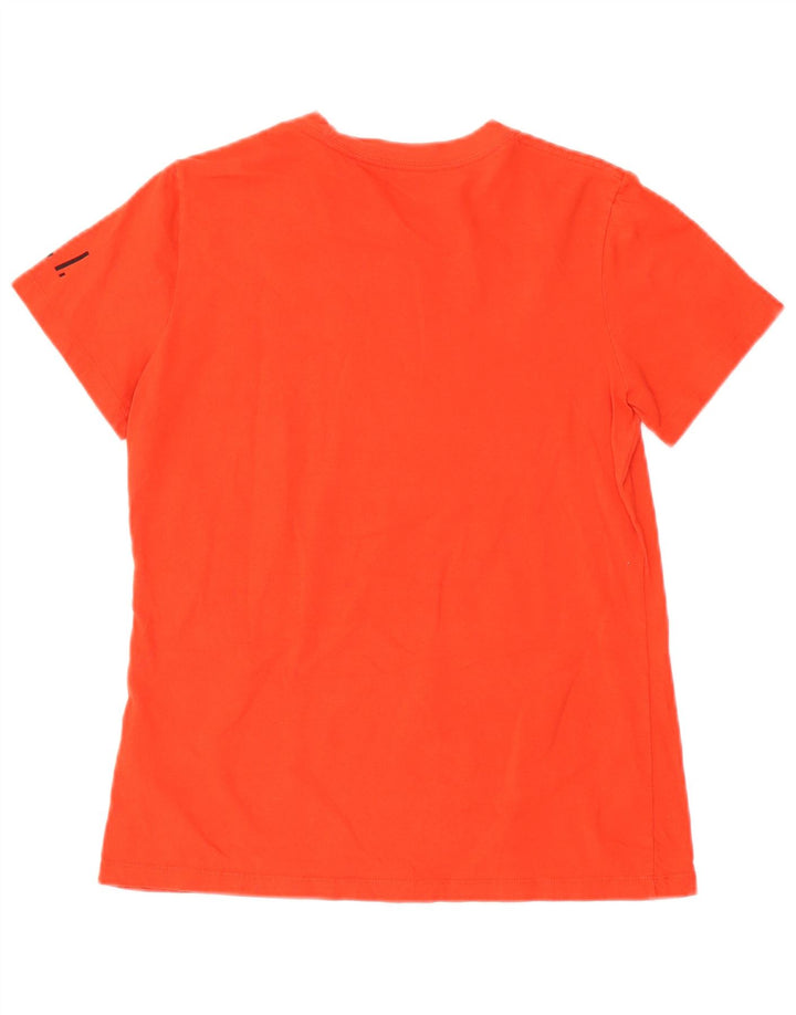 Camiseta Nike masculina gráfica Top pequeno algodão laranja