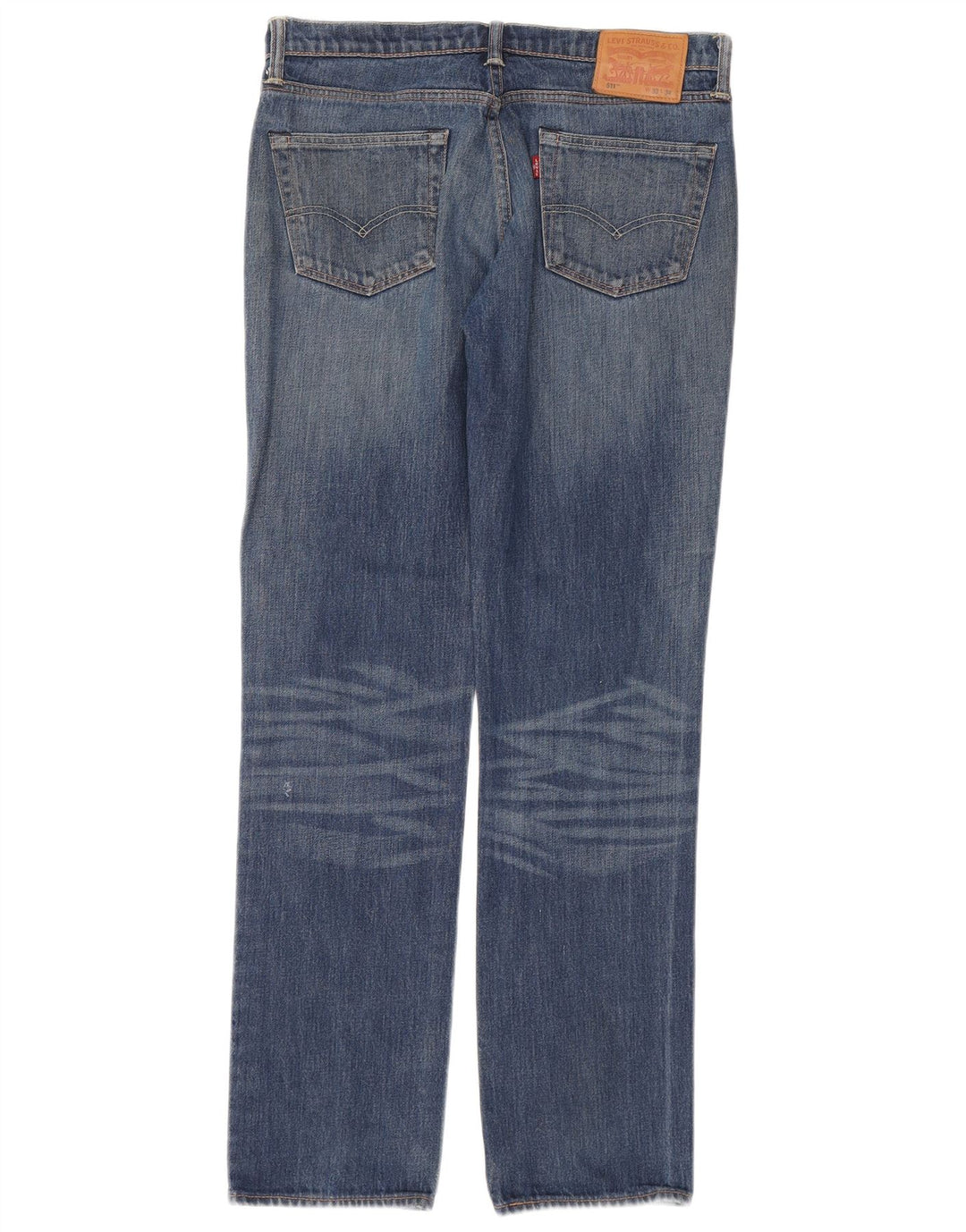 LEVI'S Masculino 511 Slim Jeans W33 L34 Azul Algodão