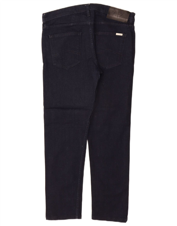 ARMANI EXCHANGE Jeans retos femininos W33 L29 azul marinho