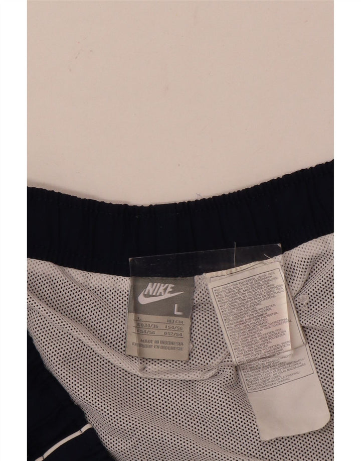 Shorts esportivos masculinos Nike grandes poliéster azul marinho