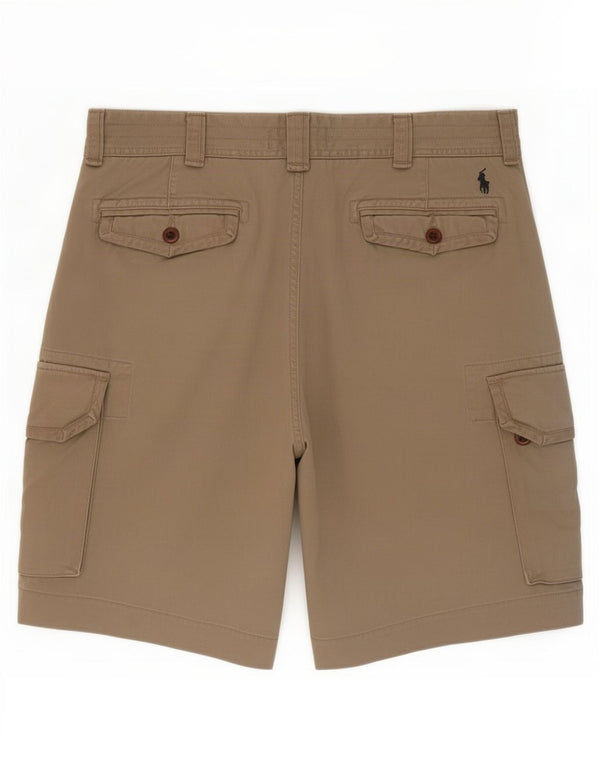 Polo Ralph Lauren Mens Cargo Shorts W36 Grande Algodão Bege