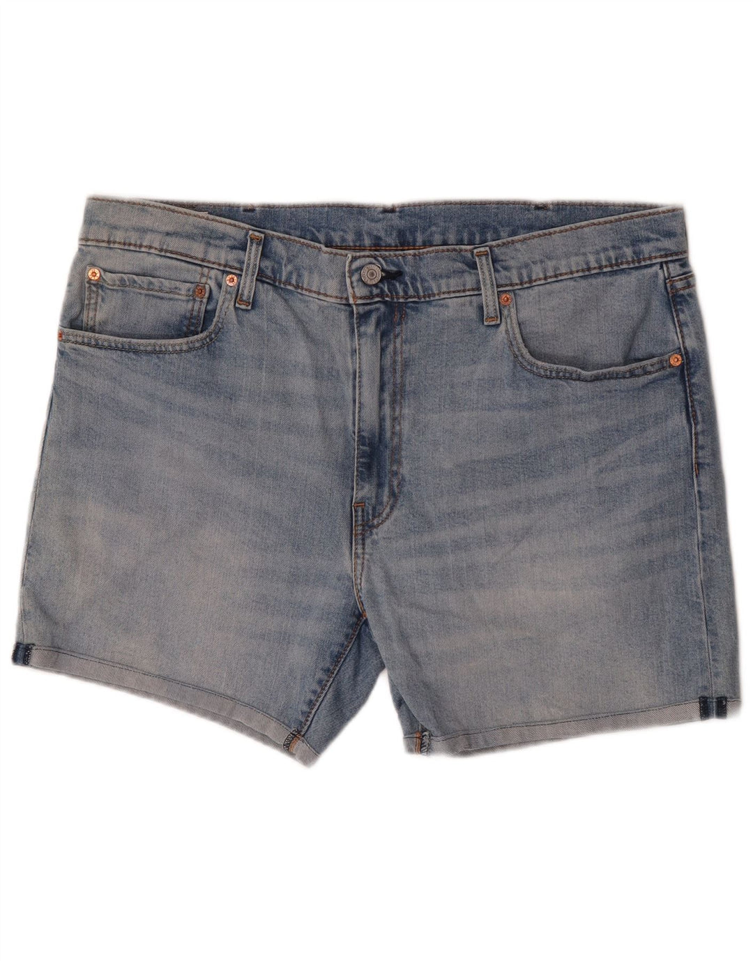 Shorts jeans masculino 412 da Levi's W38 XL azul algodão
