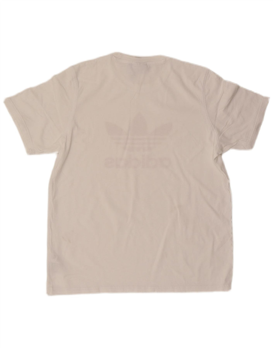 Adidas Mens Graphic T-Shirt Top Grande Algodão Branco