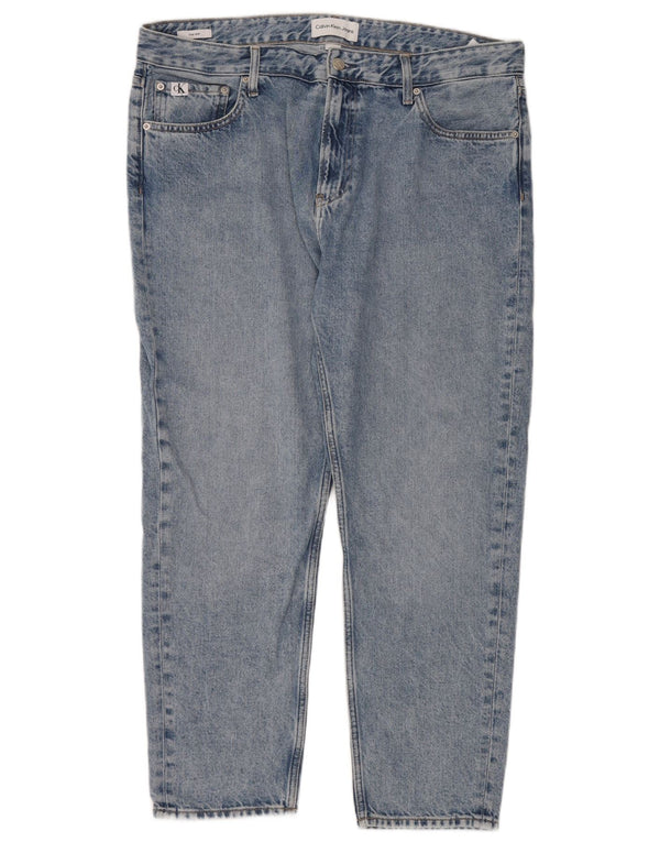 Calvin Klein Masculino Dad Tapered Calça Jeans W36 L28 Azul Algodão