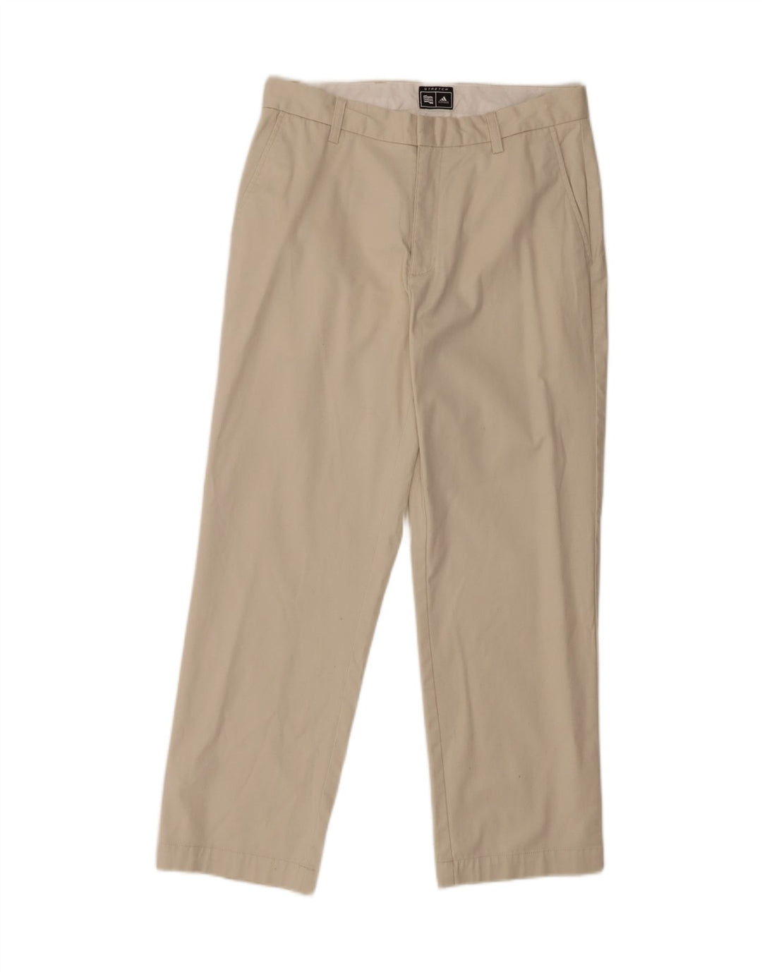 Calça Chino Reta Masculina ADIDAS W32 L30 Algodão Bege