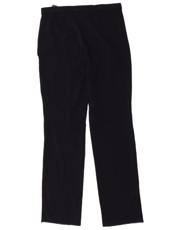 Calça casual feminina Marks & Spencer UK 10 pequena W32 L32 azul marinho