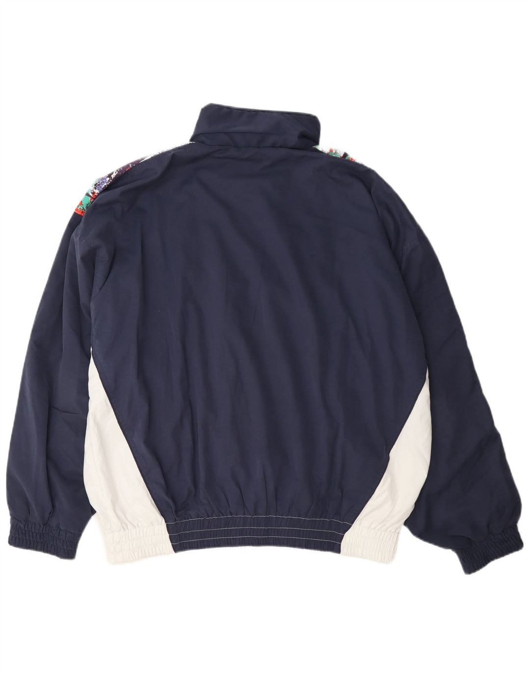 Jaqueta masculina de agasalho Masita de poliéster colorblock branco médio