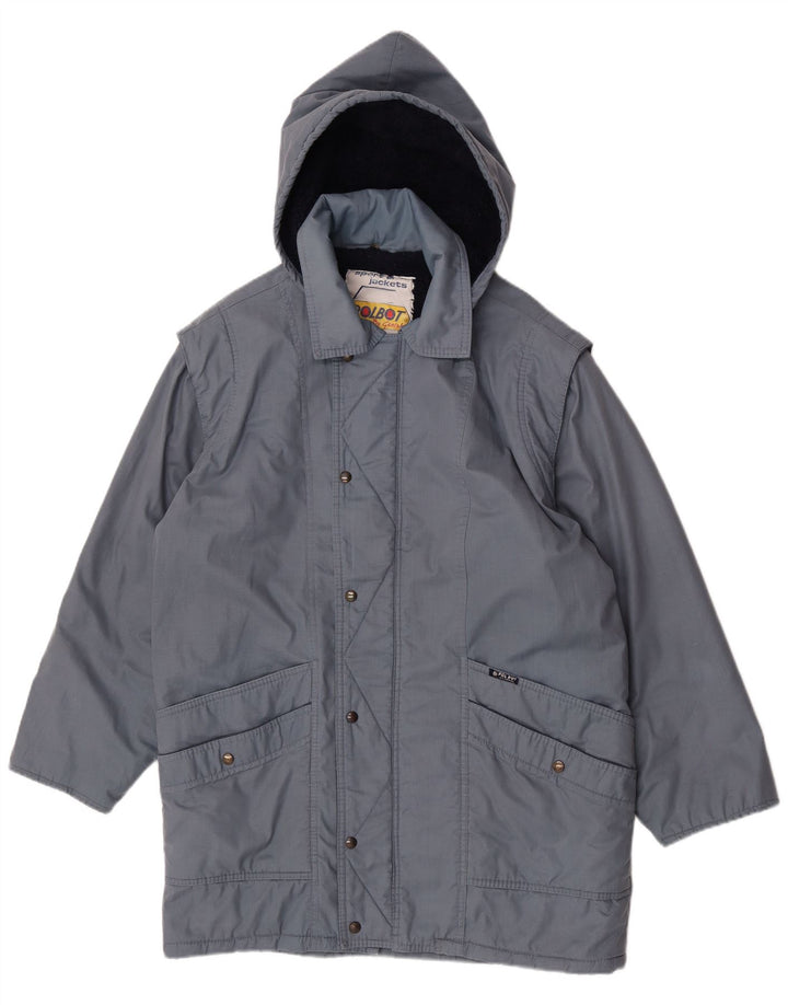 Jaqueta Sherpa masculina Polbot com capuz UK 42 XL azul poliéster