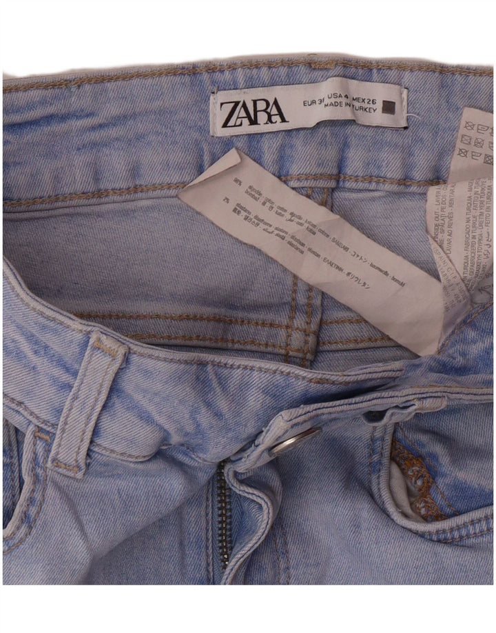 Calça jeans skinny feminina Zara EU 36 XS W26 L27 azul algodão moderno