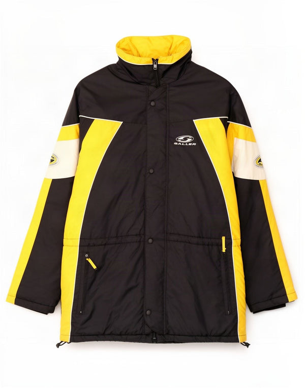Jaqueta corta-vento masculina Saller Graphic UK 42 XL preta Colourblock poliamida