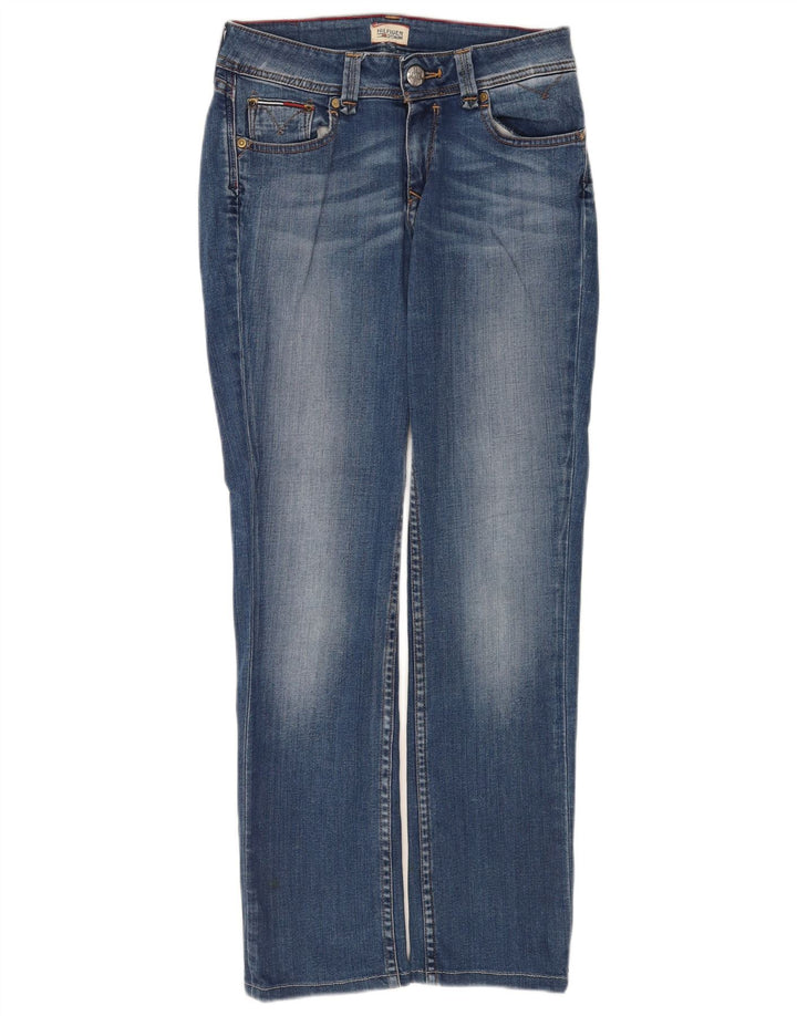 Jeans retos femininos Tommy Hilfiger W27 L30 algodão azul