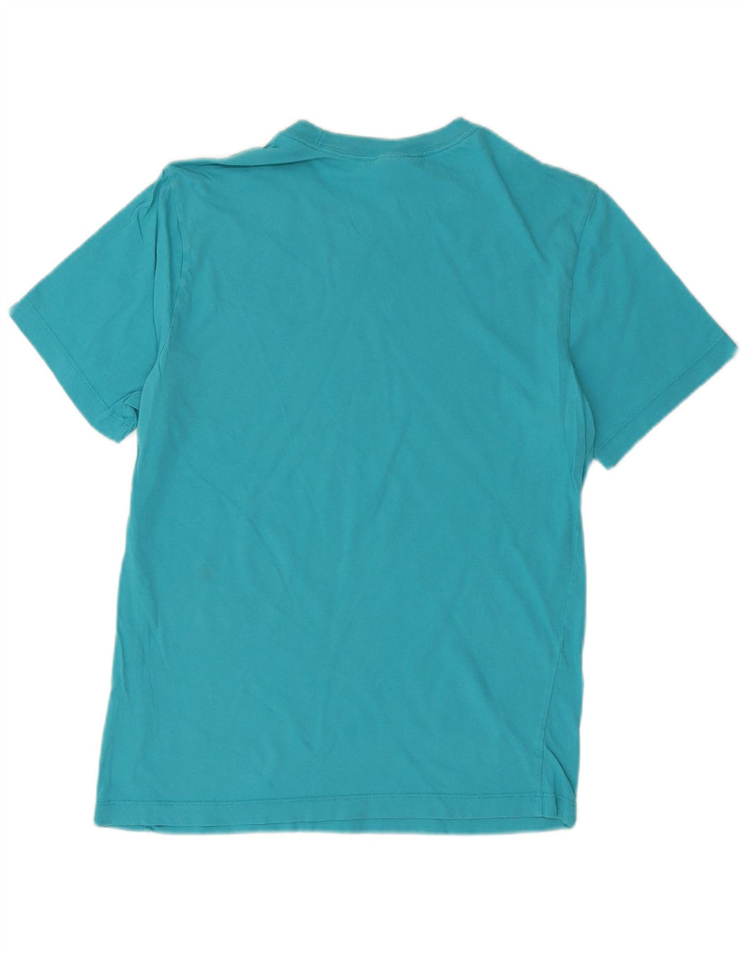 Camiseta masculina NIKE Top médio azul algodão