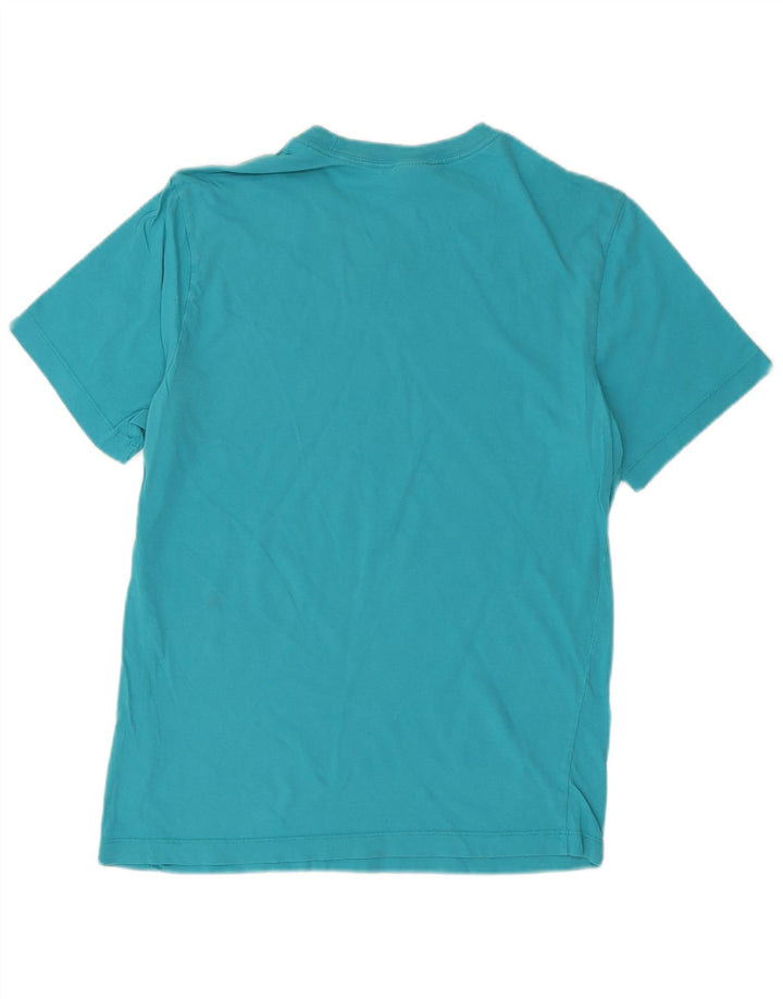 Camiseta masculina NIKE Top médio azul algodão