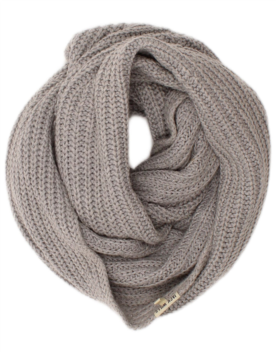 Jack Wills Cachecol feminino de malha Snood tamanho único cinza