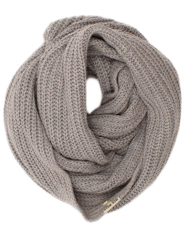 Jack Wills Cachecol feminino de malha Snood tamanho único cinza