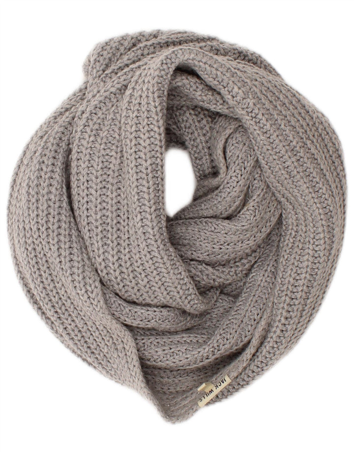 Jack Wills Cachecol feminino de malha Snood tamanho único cinza