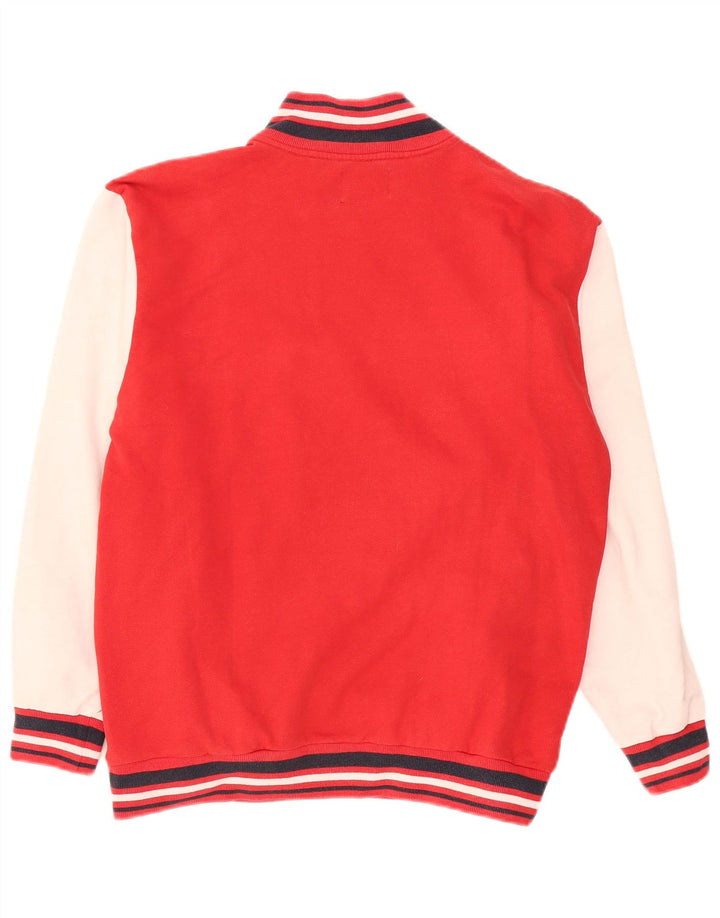 Sergio Tacchini moletom gráfico masculino jumper grande bloco colorido vermelho