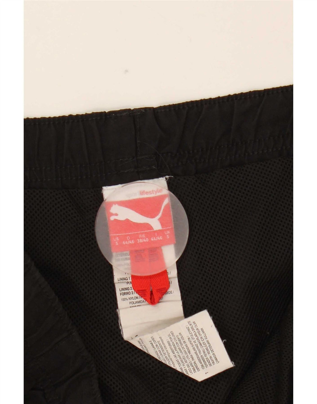 Calça de treino masculina Puma Joggers pequeno poliéster preto