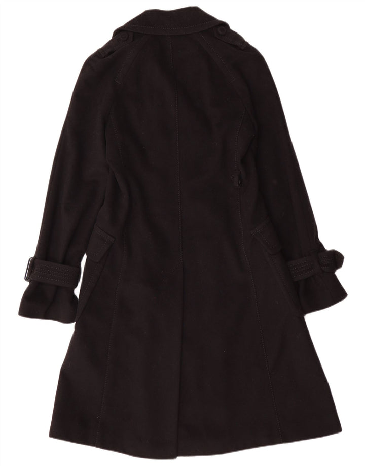 Casaco feminino com peito duplo Max & Co. Reino Unido 10 lã preta pequena