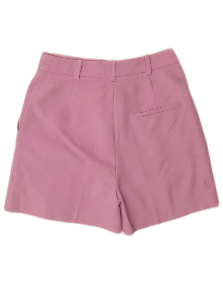 ZARA Shorts feminino casual pequeno W26 algodão roxo