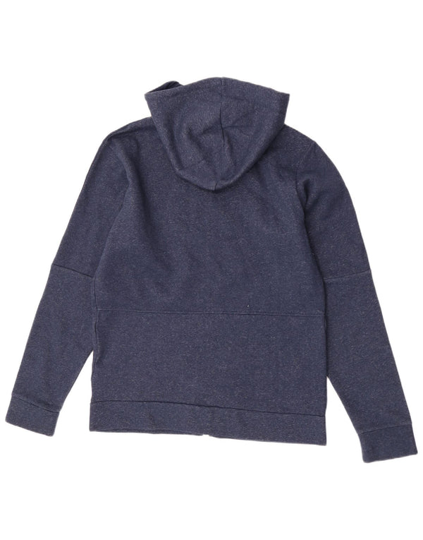 Adidas Mens Zip Hoodie Sweater Large Navy Blue Cotton