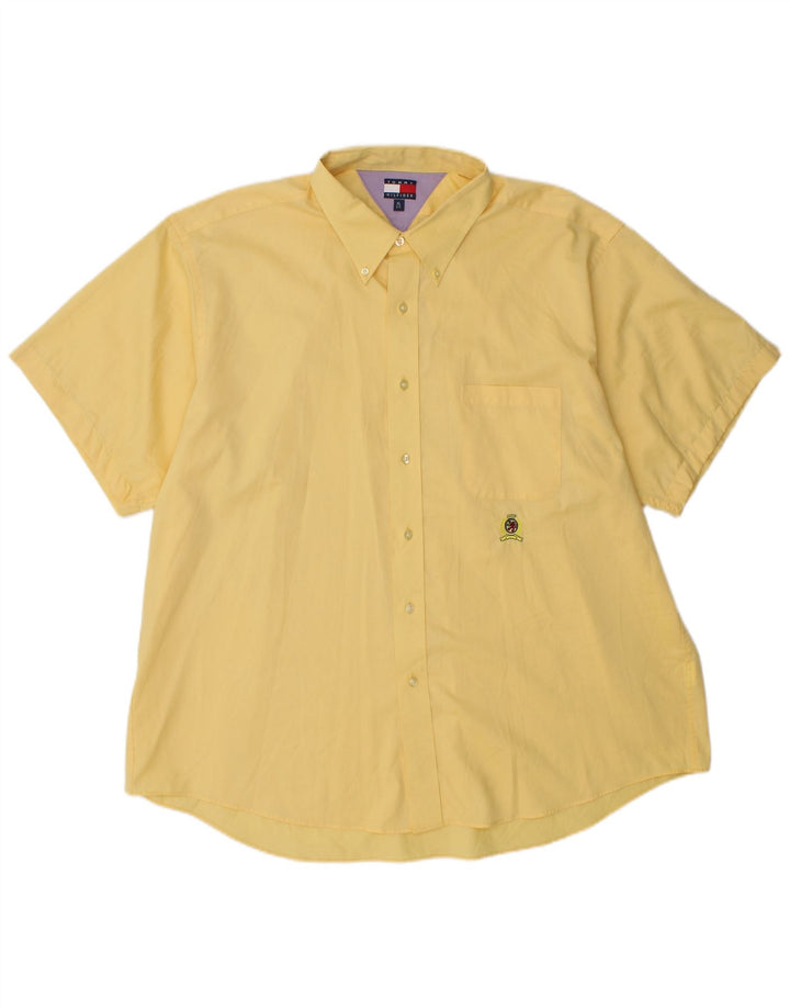 Camisa masculina de manga curta TOMMY HILFIGER XL amarela