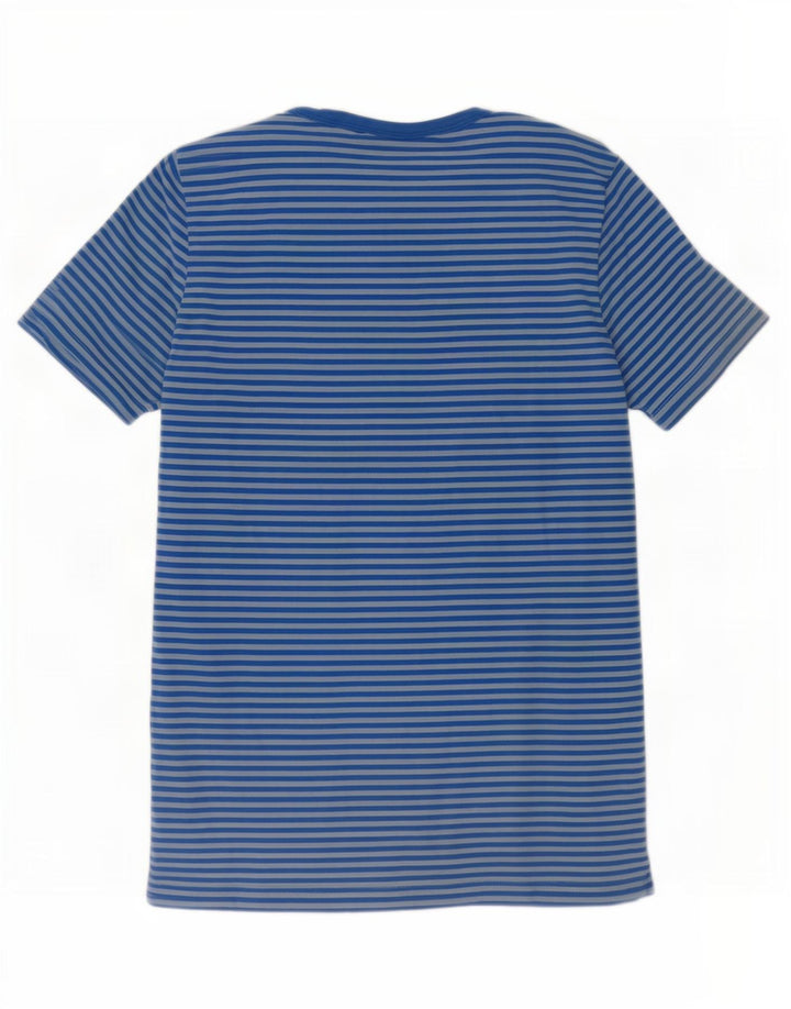 Camiseta feminina G-Star de algodão listrado azul médio