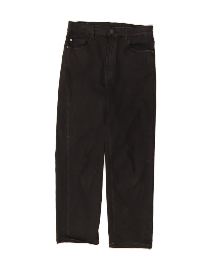MASSIMO DUTTI Womens Straight Capri Trousers EU 34 2XS W24 L22 Black Vintage Massimo Dutti and Second-Hand Massimo Dutti from Messina Hembry 