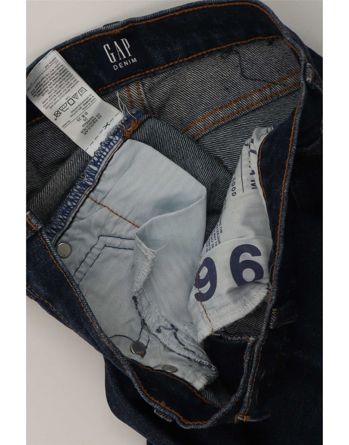 Jeans Slim Feminino Gap W25 L29 Algodão Azul Marinho