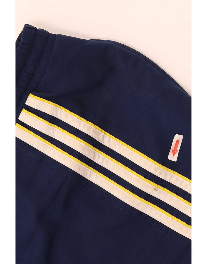 Shorts esportivos masculinos Adidas grandes poliéster azul marinho