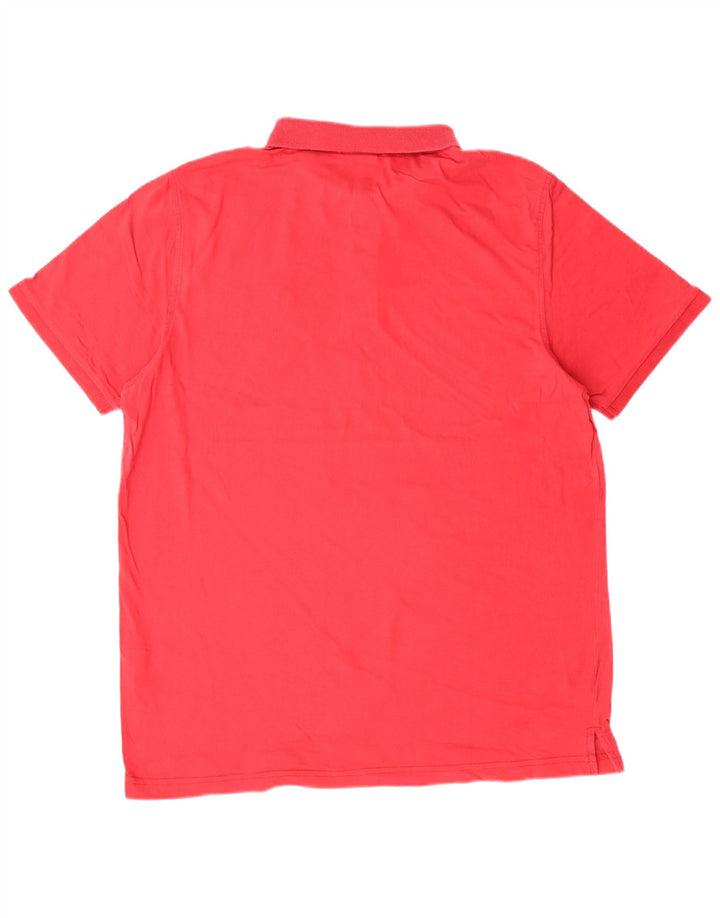 Camisa polo masculina LOTTO grande algodão vermelho