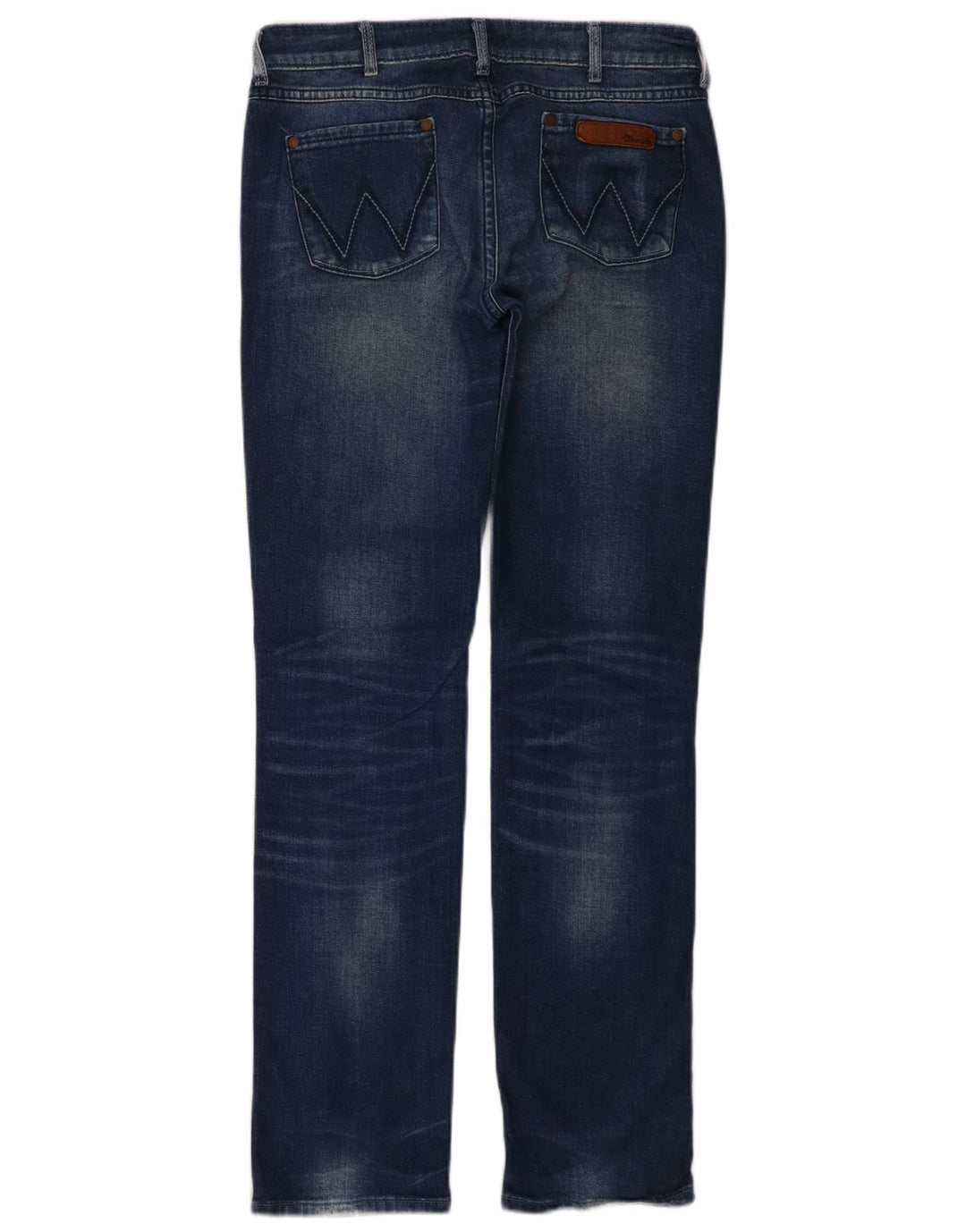 Jeans Wrangler feminino reto W30 L32 algodão azul