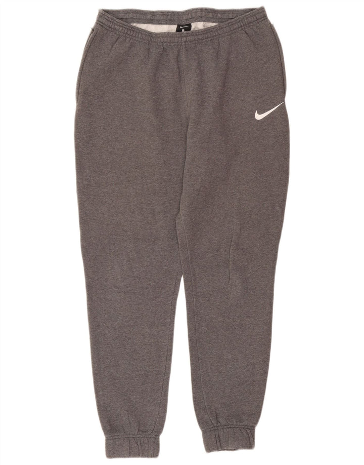 Calça de treino masculina Nike joggers grande algodão cinza