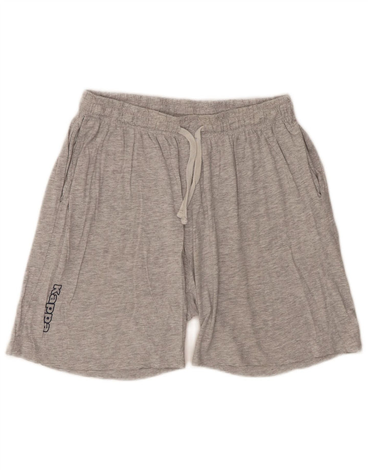 Shorts esportivos gráficos masculinos Kappa grandes cinza
