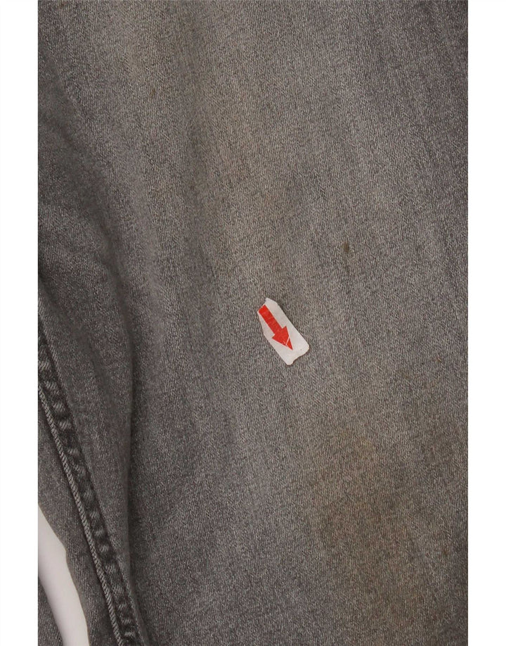 Marks & Spencer Feminino The Sienna Straight Jeans Reino Unido 14 Médio W32 L28 Cinza