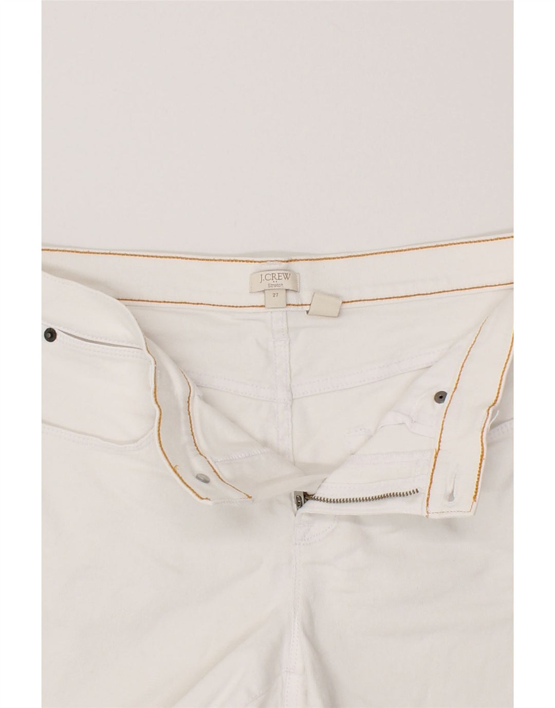 J. CREW Womens Casual Shorts W27 Small  White Cotton Vintage J. Crew and Second-Hand J. Crew from Messina Hembry 