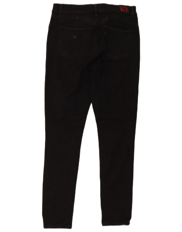 Jeans skinny de cintura alta feminino Levi's W32 L30 algodão preto