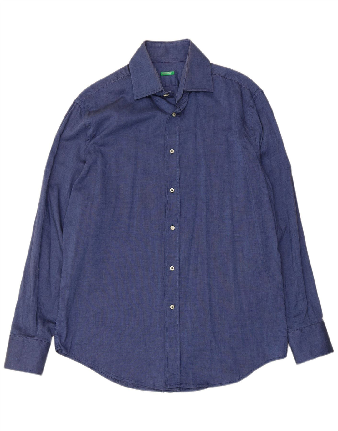 Camisa masculina Benetton XL azul marinho algodão