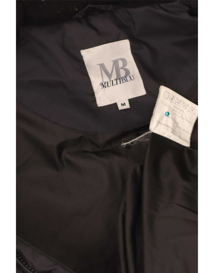 Colete acolchoado masculino Multiblu UK 38 poliamida colorblock preto médio
